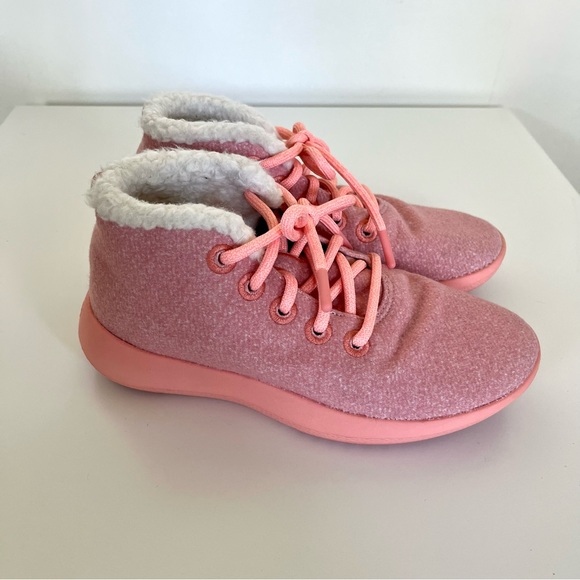 Allbirds Wool Runner-Up Mizzle Fluffs in Calm Coral - Picture 7 of 10